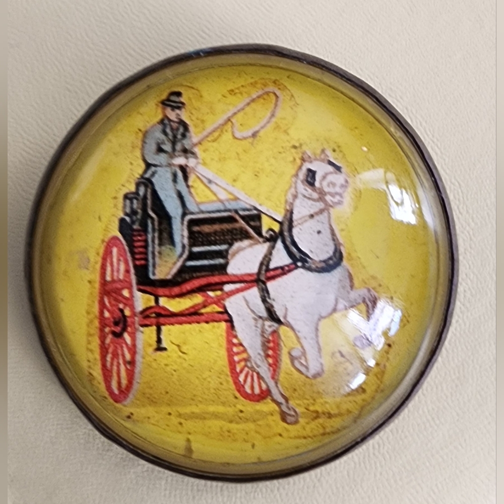 - Brooch glass dome